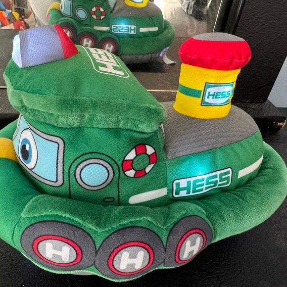 COPY - Rare Hess Truck Green Plush Boat Toy with Colorful Accents NEW - Picture 3 of 7